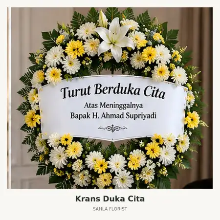 Krans Bunga Duka Lampung Timur