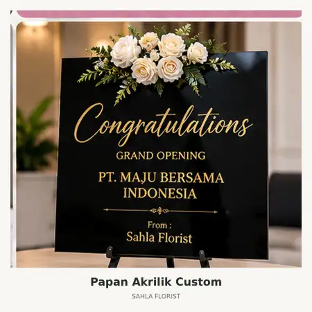 Papan Bunga Akrilik Lampung Timur
